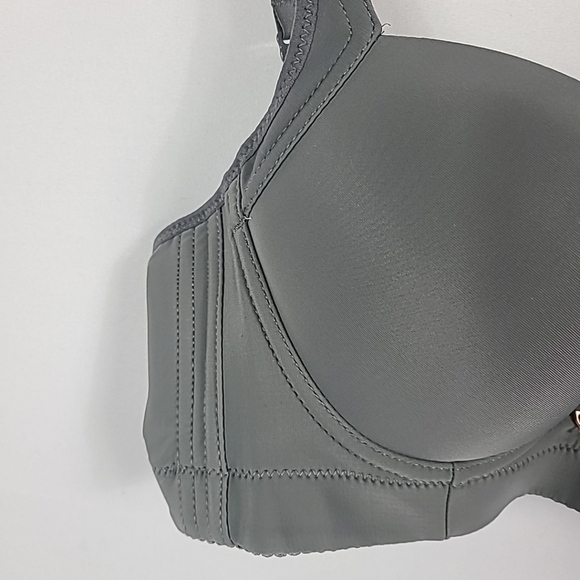 NEW FallSweet Women GreyPadded Push Up Comfort Underwire Hide Back Bulge Bra 36B - Picture 3 of 12